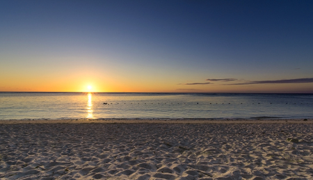 Beautiful sunset at Indian oceanの写真素材