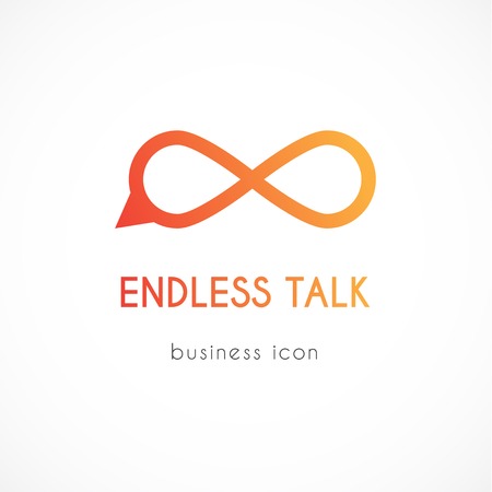 Endless talk vector symbol iconのイラスト素材
