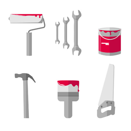 House remodel tools icons setのイラスト素材