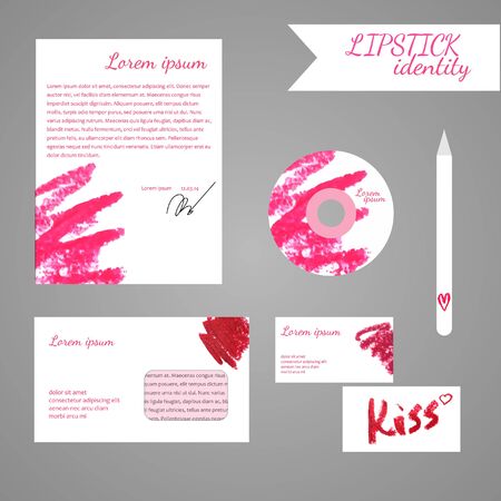 Set of identity corporate elementsのイラスト素材