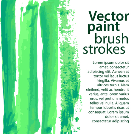 Watercolor hand painted brush strokes, striped backgroundのイラスト素材