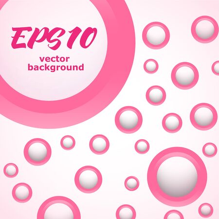 Abstract background with pink ringsのイラスト素材