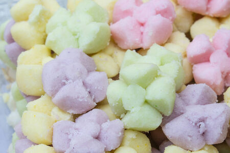 Lumduan Cookies, colorful thai dessertの写真素材