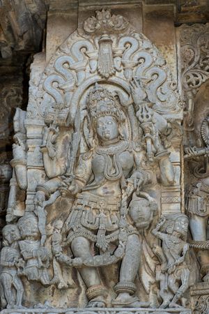 Beautifully carved sculpture の写真素材