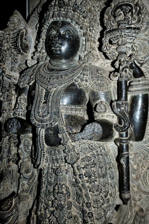 Beautifully carved sculpture of a god