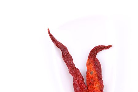 Closeup of red chiliesの写真素材