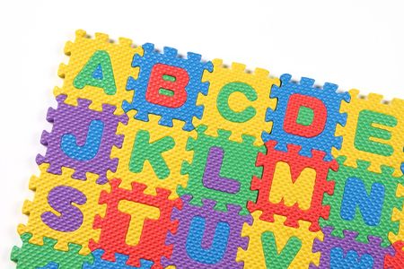 Alphabets in puzzleの写真素材