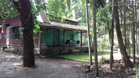 his is house near  awas  beach in alibaug located in indiaの写真素材