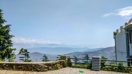 Himalayan Mountain range view from top in India