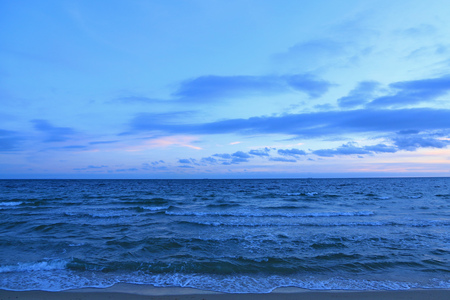 sunset at the beachの写真素材