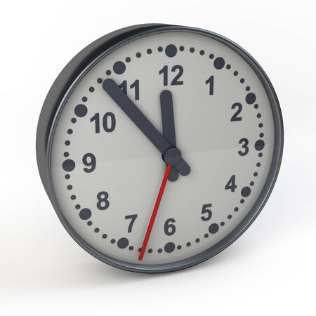 Classical modern clock, 3d renderingの写真素材