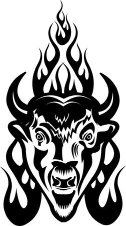 Black buffaloのイラスト素材