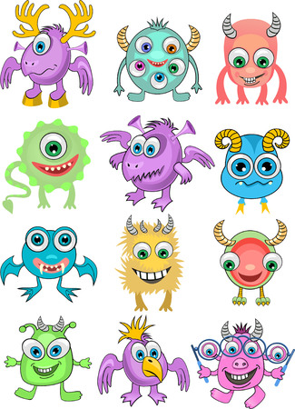 Cartoon monsterのイラスト素材