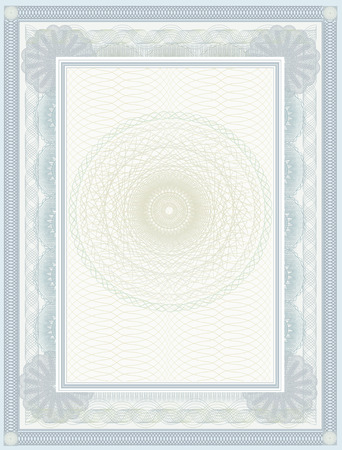 blank certificate templateのイラスト素材