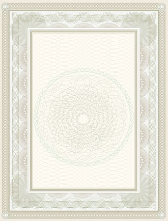 blank certificate templateのイラスト素材