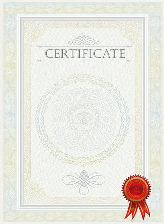 blank certificate templateのイラスト素材