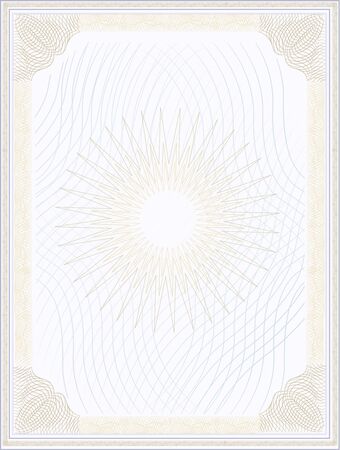 blank certificate templateのイラスト素材