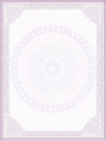 blank certificate templateのイラスト素材