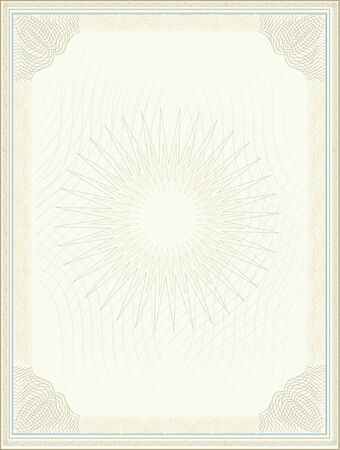 blank certificate templateのイラスト素材