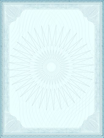 blank certificate templateのイラスト素材