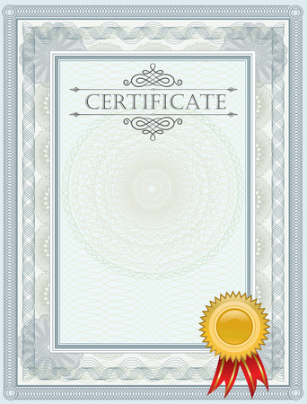 blank certificate templateのイラスト素材