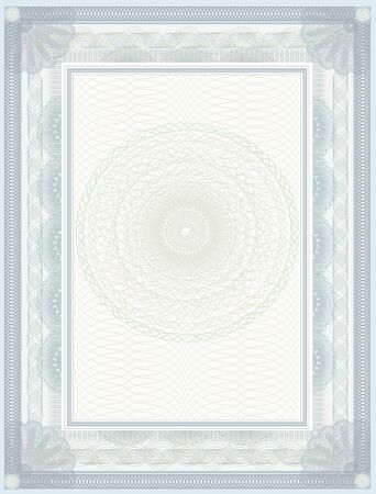 blank certificate templateのイラスト素材