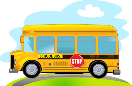 Cartoon School Busのイラスト素材