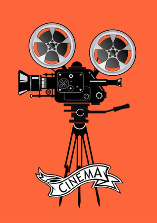 movie cameraのイラスト素材