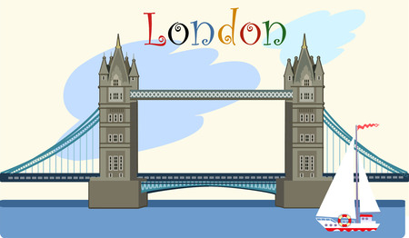 Tower Bridgeのイラスト素材