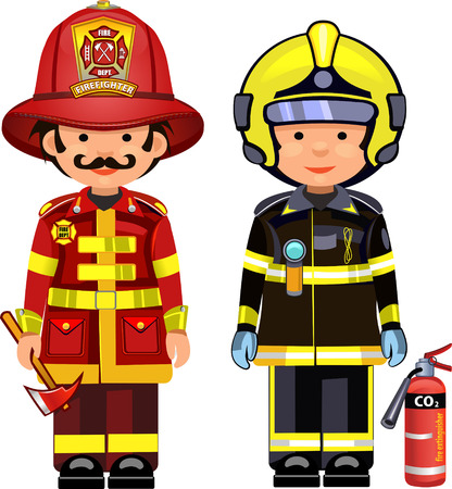 firefighterのイラスト素材