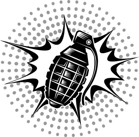 Bomb About To Blastのイラスト素材