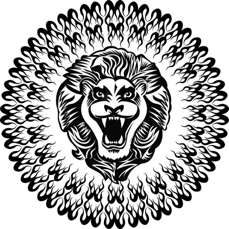King Lion Tattooのイラスト素材