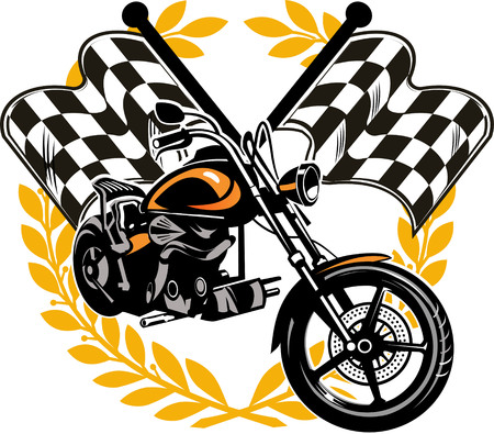 Motorbike. Motorcycleのイラスト素材