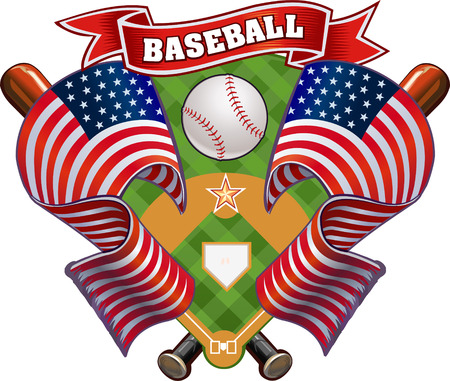 Baseball labelのイラスト素材