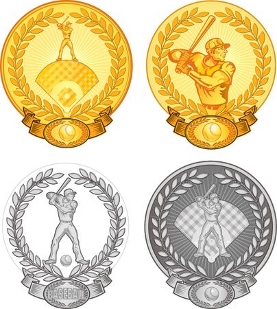 Baseball Playerのイラスト素材