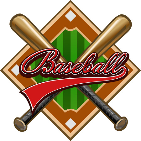 Baseball labelのイラスト素材