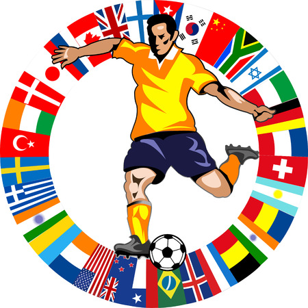 soccer mundialのイラスト素材