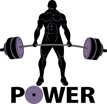 power weightliftingのイラスト素材
