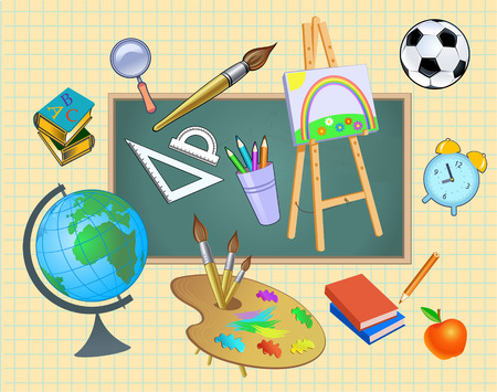 Back to schoolのイラスト素材