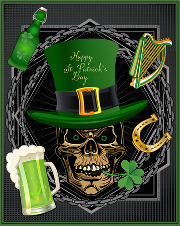 Saint Patrick's Day symbols vectorのイラスト素材