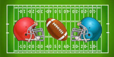 Helmet American Footballのイラスト素材