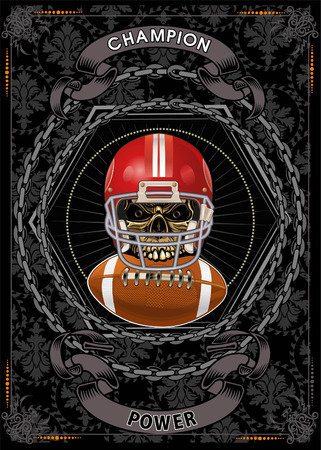 Helmet American Footballのイラスト素材