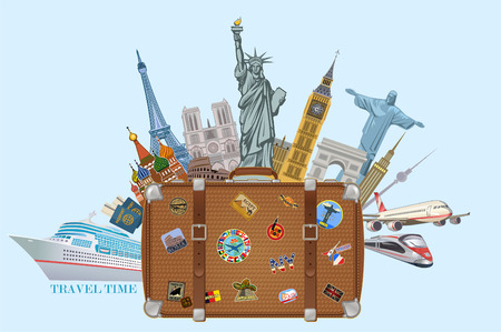 Travel and tourism icon design.のイラスト素材