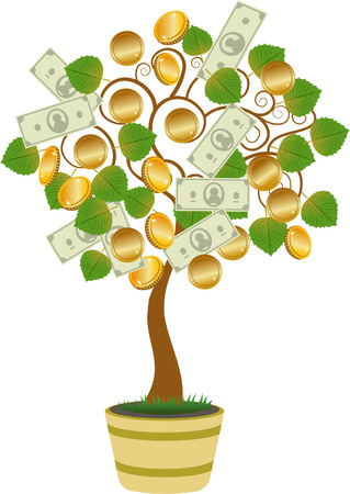 Tree of moneyのイラスト素材