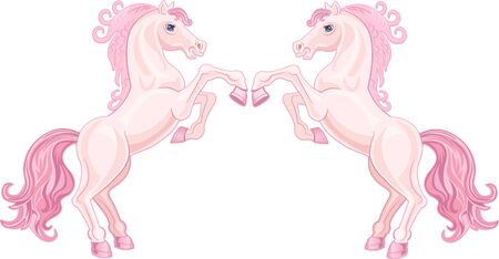 Isolated horse sign on a white backgroundのイラスト素材