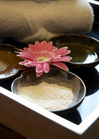 Spa still life with Thai herbal の写真素材