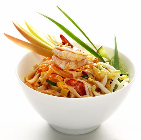 Shrimp Pad Thaiの写真素材