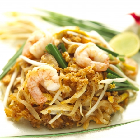 Shrimp Pad Thaiの写真素材