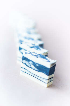 The fresh homemade natural soap barsの写真素材