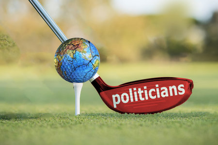 Symbol: These politicians decide the fate of the planet, the danger, the future of humanity and the safety of the Earthの写真素材